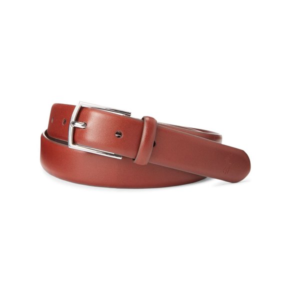 Polo Ralph Lauren Polo-Plaque Calfskin Belt Size 40